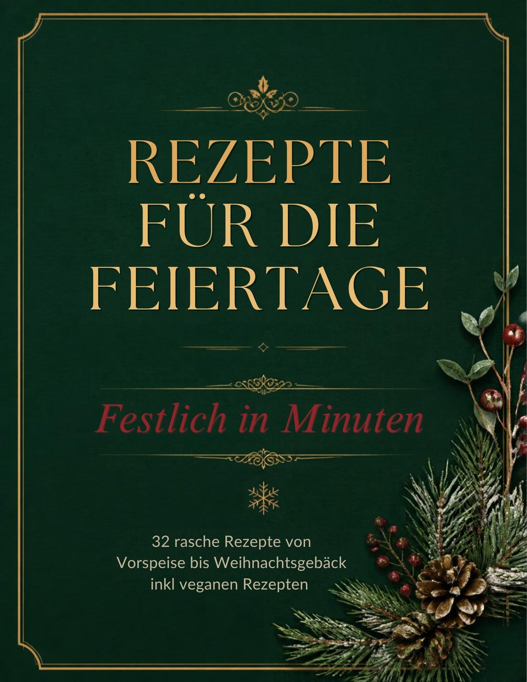 Festliches Rezeptbuch – 32 Lieblingsrezepte zum Ausdrucken | PDF Sofort-Download