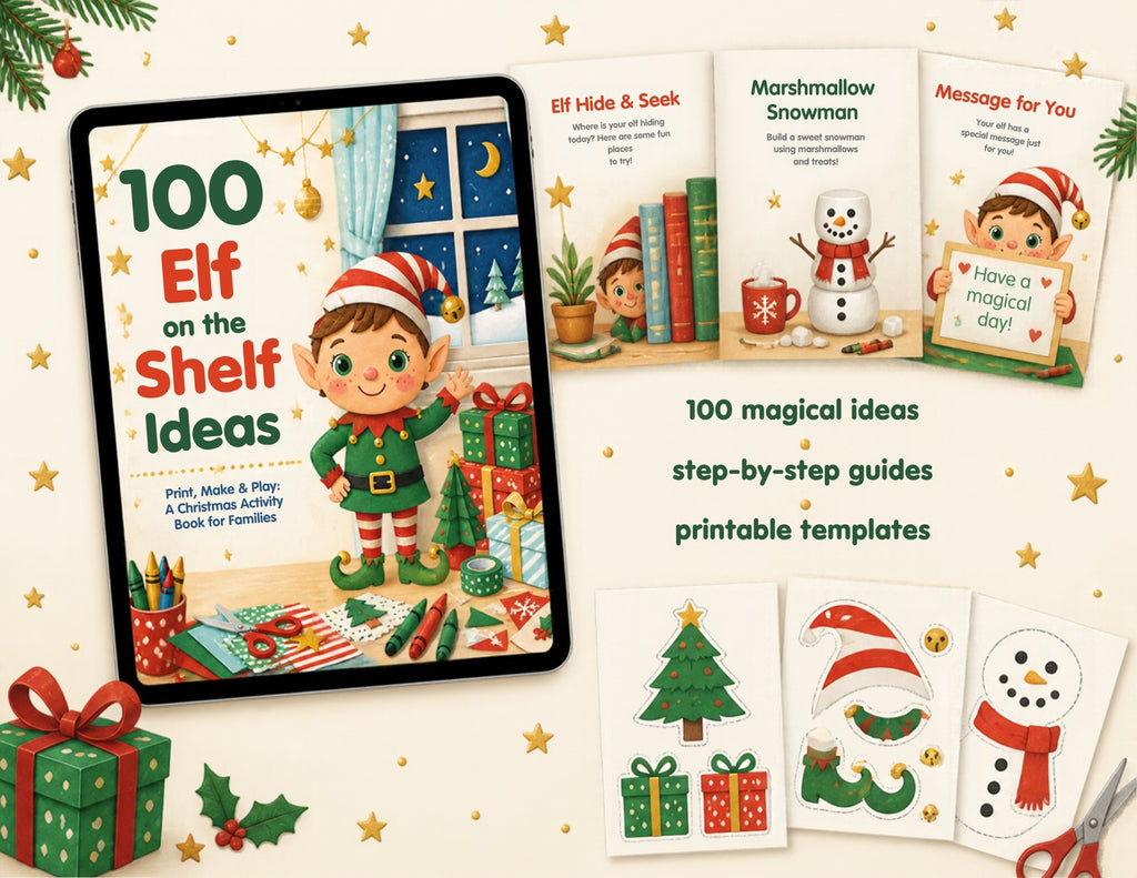100 Elf on the Shelf Ideas – Print, Make & Play