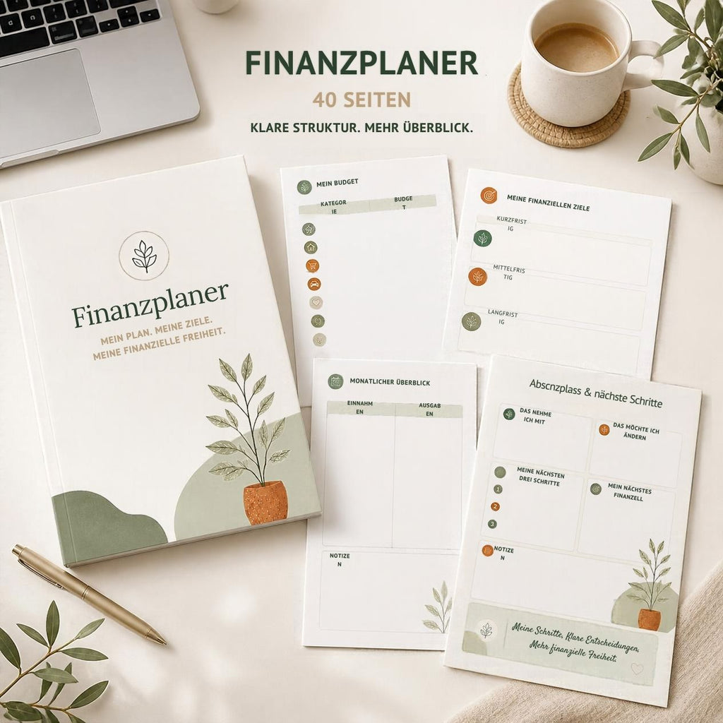 Annual Budget Planner - Digitaler Finanzplaner – 40 Seiten - digitaler Download