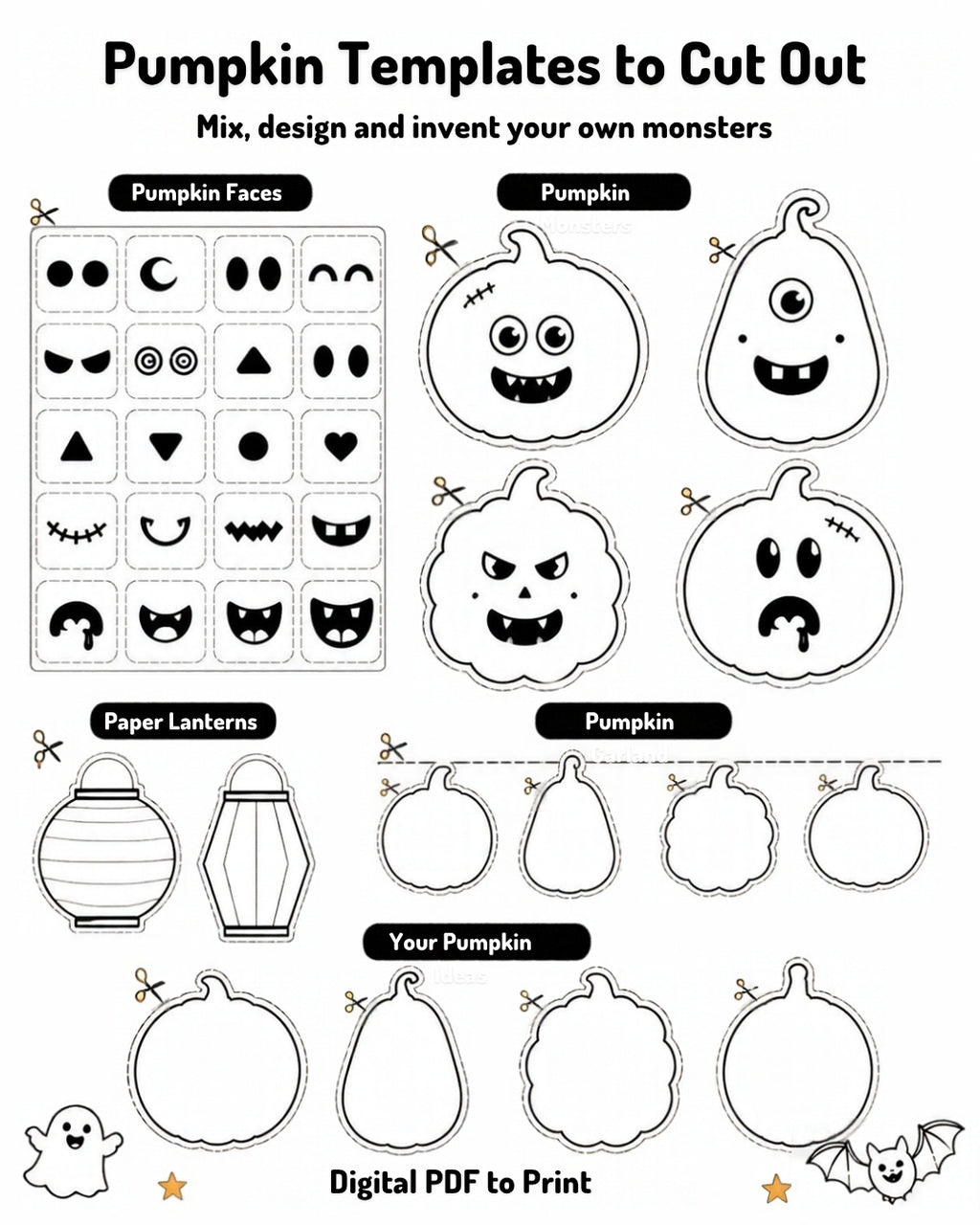 Halloween Activity Book for Kids – Finger Food & Craft Ideas | Printable PDF Download