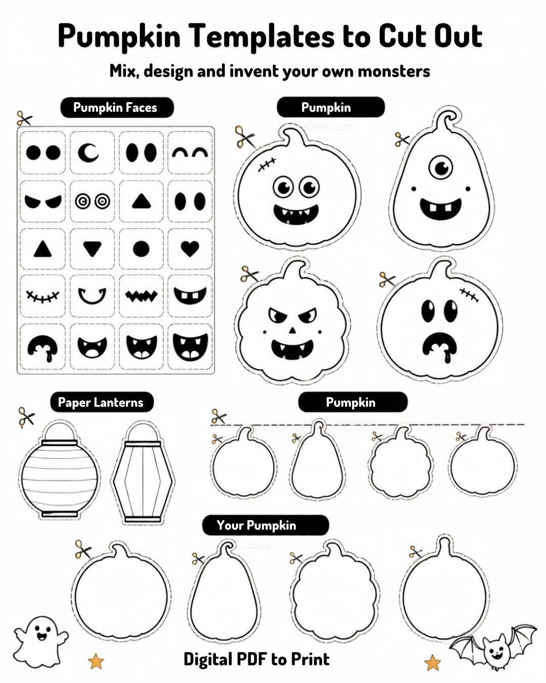 Halloween Activity Book for Kids – Finger Food & Craft Ideas | Printable PDF Download