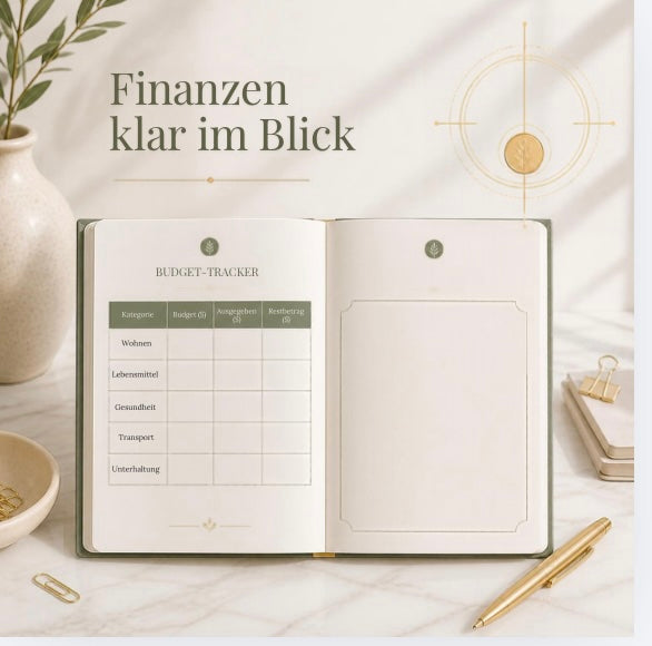 Budgetplaner & Haushaltsbuch – Druckbare Vorlage A4 | Sofort-Download